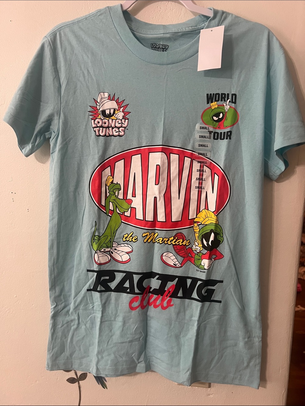 Looney Tunes Marvin the Martian Light Blue Kids Graphic Tee